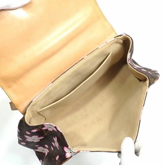 LOUIS VUITTON Monogram Cherry Blossom Sac Retro PM Handbag Takashi Murakami Tote - Picture 10 of 12
